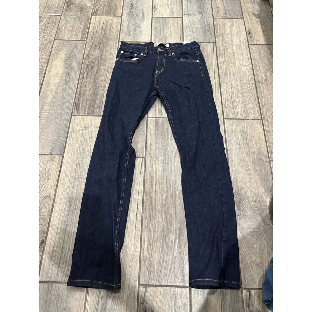 Levi's 502 Regular Taper Fit Men's Jeans Dark Wash Blue W28 L28
